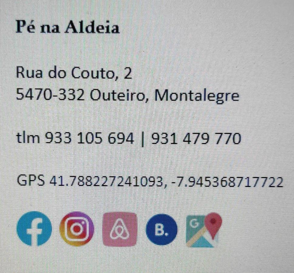 Вилла Pe Na Aldeia Outeiro  Экстерьер фото